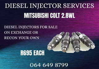 Mitsubishi Colt 2.8wl Diesel Injectors For Sale On Exchange Warranty Included