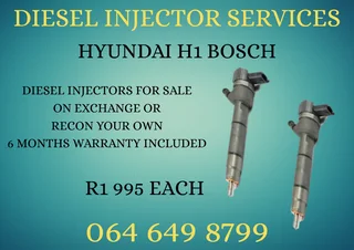 Hyundai H1 Bosch Diesel Injectors For Sale Or Recon Your Own Washers And Warranty Included