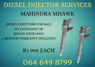 Mahindra Mhawk Diesel Injectors With Washers For Sale Or Recon Your Own