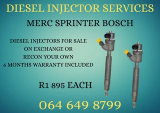 We Can Recon Your Merc Sprinter Bosch Diesel Injectors Washers And Warranty Included