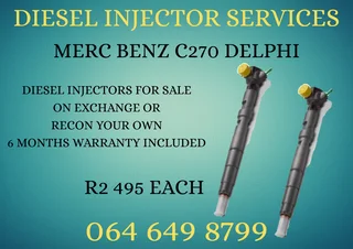 Merc Benz C270 Delphi Diesel Injectors For Sale On Exchange