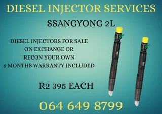 Ssangyong 2l Diesel Injectors For Sale Or Recon Your Own Copper Washers Included