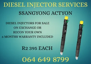 Ssangyong Actyon Diesel Injectors For Sale Or Recon Your Own Washers And Warranty Included
