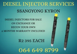 Ssangyong Kyron Diesel Injectors For Sale