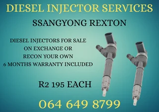 Ssangyong Rexton Diesel Injectors For Sale Copper Washers Included