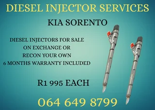 Kia Sorento Diesel Injectors With Washers For Sale Or Recon Your Own