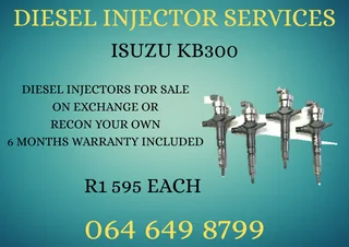 Isuzu Kb300 Diesel Injectors With Washers For Sale Or Recon Your Own Warranty Included