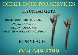 We Can Recon Your Hyundai Getz Diesel Injectors