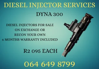 We Can Recon Your Dyna 300 Diesel Injectors 6 Months Warranty Included
