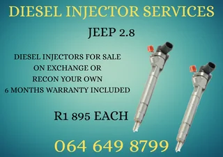 Jeep 2.8 Diesel Injectors For Sale On Exchange Or Recon Your Own Washers Included