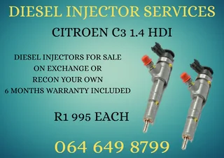 Citroen C3 1.4 Hdi Diesel Injectors For Sale On Exchange Copper Washers Included