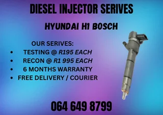Hyundai H1 Bosch Diesel Injectors For Sale Or Recon Your Own Washers And Warranty Included