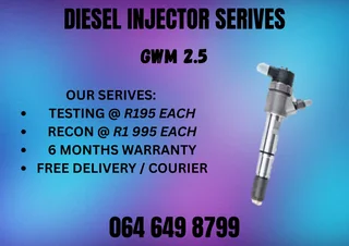 Gwm 2.5 Diesel Injectors With Washers For Sale