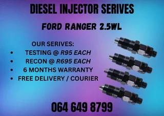 Ford Ranger 2.5wl Diesel Injectors For Sale Or Recon Your Own Warranty Included