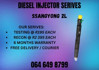 Ssangyong 2l Diesel Injectors For Sale Or Recon Your Own Washers Included