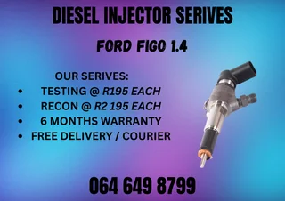 Ford Figo 1.4 Diesel Injectors With Washers For Sale On Exchange Or Recon Your Own Warranty Incl