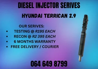 Hyundai Terrican 2.9 Diesel Injectors With Washers For Sale On Exchange