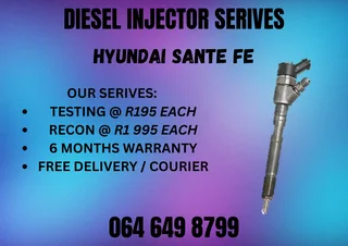 Hyundai Sante Fe Diesel Injectors With Washers For Sale On Exchange Warranty Included