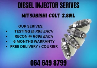 Mitsubishi Colt 2.8wl Diesel Injectors For Sale On Exchange Warranty Included