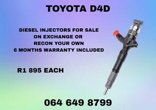 Toyota D4d Diesel Injectors For Sale On Exchange Or Recon Your Own