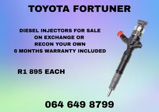 Toyota Fortuner Diesel Injectors For Sale On Exchange Or Recon Your Own Washers And Warranty Incl