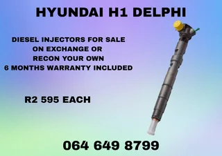 Hyundai H1 Delphi Diesel Injectors For Sale On Exchange 6 Months Warranty Included