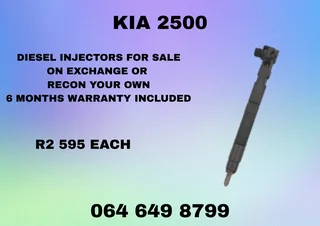 Kia 2500 Diesel Injectors For Sale Or Recon Your Own Washers And Warranty Included