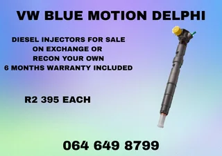 We Can Recon Your Vw Blue Motion Delphi Diesel Injectors 6 Months Warranty Included