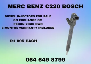 Merc Benz C220 Bosch Diesel Injectors For Sale Copper Washers Included