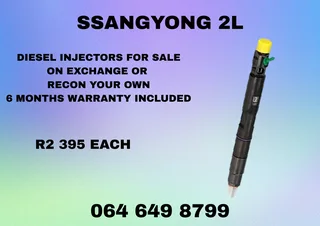 Ssangyong 2l Diesel Injectors For Sale Copper Washers Included