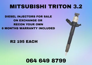 Mitsubishi Triton 3.2 Diesel Injectors For Sale Or Recon Your Own