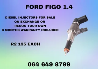 Ford Figo 1.4 Diesel Injectors For Sale Or Recon Your Own Copper Washers Included