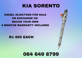 Kia Sorento Diesel Injectors With Washers For Sale On Exchange Or Recon Your Own