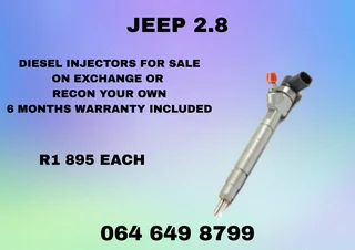 We Can Recon Your Jeep 2.8 Diesel Injectors Copper Washers Included