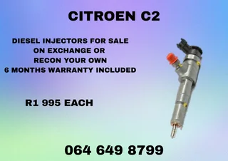 Citroen C2 Diesel Injectors For Sale On Exchange Or Recon Your Own Washers And Warranty Included