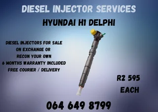 Hyundai H1 Delphi Diesel Injectors For Sale On Exchange 6 Months Warranty Included