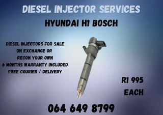 Hyundai H1 Bosch Diesel Injectors For Sale On Exchange Washers And Warranty Included