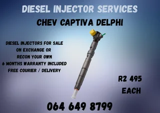 Chev Captiva Delphi Diesel Injectors With Washers For Sale On Exchange Or Recon Your Own