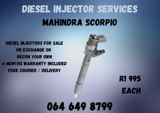 Mahindra Scorpio Diesel Injectors With Washers For Sale Warranty Included