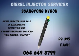 Ssangyong Kyron Diesel Injectors For Sale Or Recon Your Own