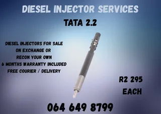 Tata 2.2 Diesel Injectors For Sale Or Recon Your Own Warranty Included