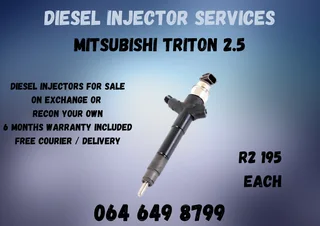Mitsubishi Triton 2.5 Diesel Injectors For Sale Or Recon Your Own Washers And Warranty Included