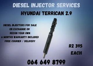 Hyundai Terrican 2.9 Diesel Injectors With Washers For Sale