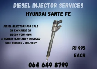 Hyundai Sante Fe Diesel Injectors With Washers For Sale 6 Months Warranty Included