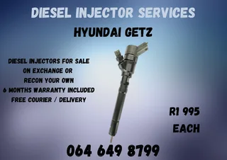 We Can Recon Your Hyundai Getz Diesel Injectors 6 Months Warranty Included