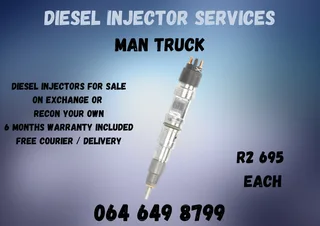Man Truck Diesle Injectors For Sale On Exchange Or Recon Your Own Warranty Included