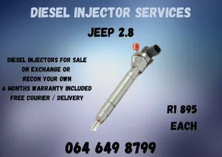 Jeep 2.8 Diesel Injectors For Sale On Exchange Or Recon Your Own Washers And Warranty Included