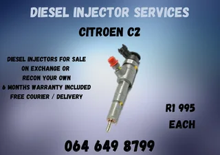 Citroen C2 Diesel Injectors For Sale 6 Months Warranty Included