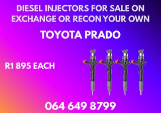 Toyota Prado Diesel Injectors For Sale Copper Washers Included