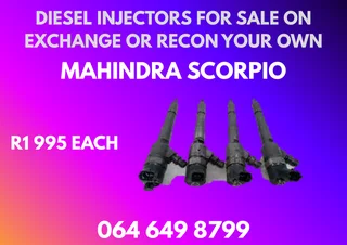 Mahindra Scorpio Diesel Injectors With Washers For Sale Warranty Included
